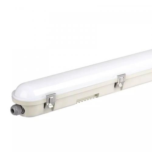 V-TAC - LED Влагозащитени Тяло SAMSUNG Чип 120см 36W Сензор Стоманен Клип 6500К SKU: 20469 