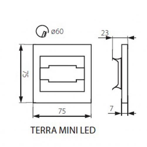 KANLUX - TERRA MINI LED CW (23103) 12V DC 6500K