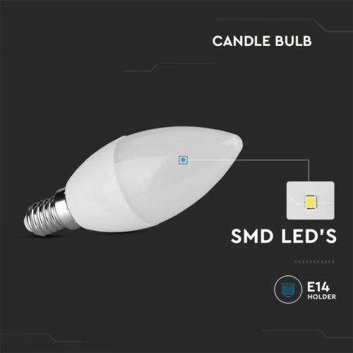 V-TAC - LED Bulb SAMSUNG CHIP 4.5W  E14 6400KSKU 21173