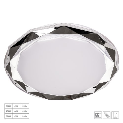 PREZENT - Ceiling ZAO 71336 LED/47W 3000K / 4200K / 6500K with remote