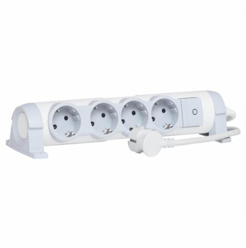 LEGRAND - 694626 Multi-outlet extension for comfort - 4x2P+E orientable - 1.5 cord