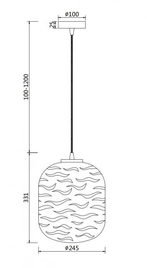MAYTONI - Пендел DUNAS P058PL-01BS  E27, 1X60W