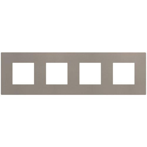 BTICINO - cover plate 2+2+2+2 modules Stone Light Now YA4802M4GG