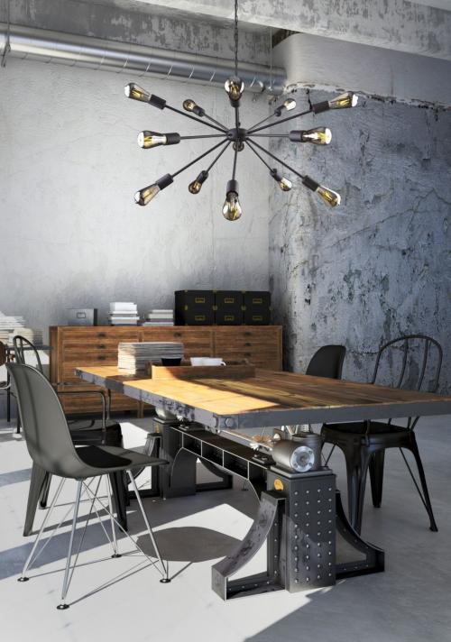 NOWODVORSKI - pendant luminaire ROD BLACK 9734
