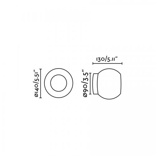FARO - LED Аплик влагозащетен за баня IP44 MOY LED 40092