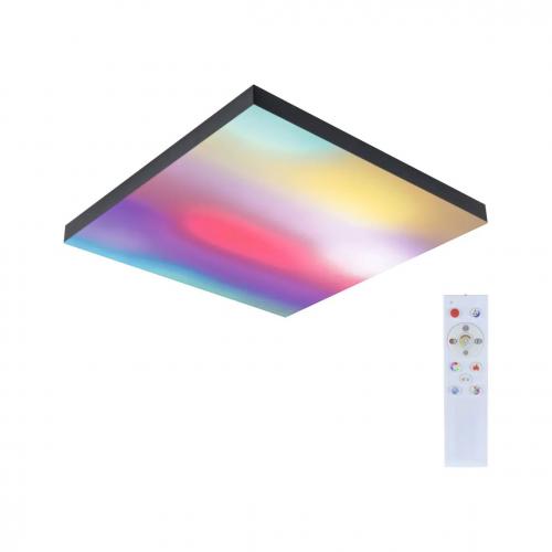 PAULMANN - 79908  LED Panel Velora Rainbow dynamicRGBW square 450x450mm◼19W◼1690lm◼RGB+◼dimmable✴Black 