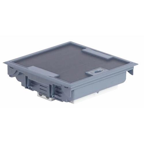 LEGRAND - Floor box, flush mount, 18 mod., grey, Legrand 89611