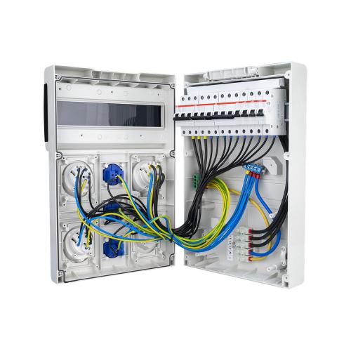 SCAME - Табло сглобено с индустриални контакти Scame и токови защити ABB 632.5520-A