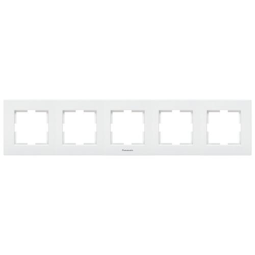 PANASONIC - 5 Gang Frame Horizontal WKTF0805-2WH Karre Plus