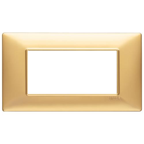 VIMAR - 14654.25 - Plate 4M techn. matt gold