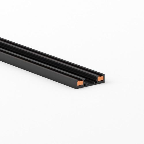 VIVALUX - SLIM25 Magnetic track SlimTrack for surface mounting ∙ 1M ∙ Black VIV004935 