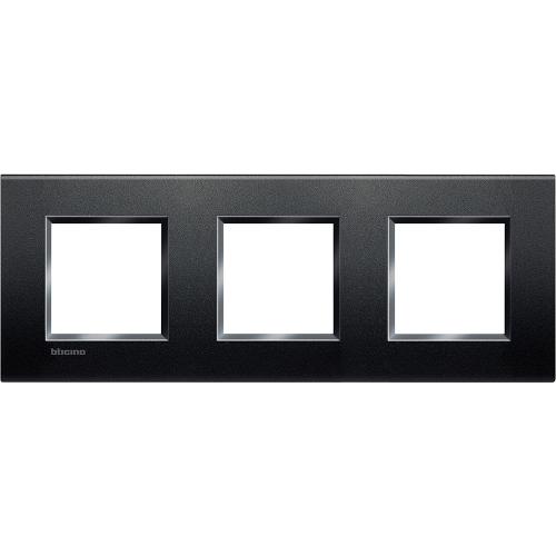 BTICINO - LNA4802M3AR Square cover plate 3х2modules -Anthracite -technopolymer