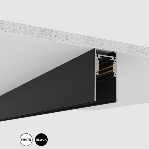 POLARIS LIGHTING - Магнитна шина черна за открит монтаж 1м MAGNET LINE OM 23mm WH 48V PL1006B