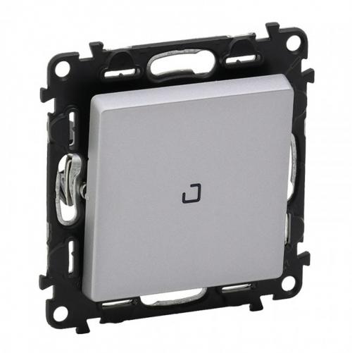 LEGRAND - Девиаторен ключ с подсветка LED Valena Life 752326 алуминий
