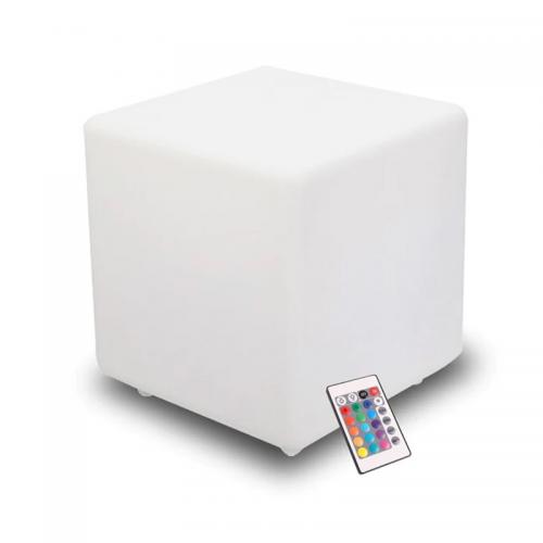 ACA LIGHTING - SEDES40RGBW LED RECHARGEABLE SOLAR CUBE LAMP WITH CHARGER