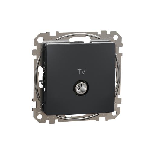 SCHNEIDER ELECTRIC - SDD114478 Sedna Design & Elements - TV Розетка 10db, междинна, антрацит