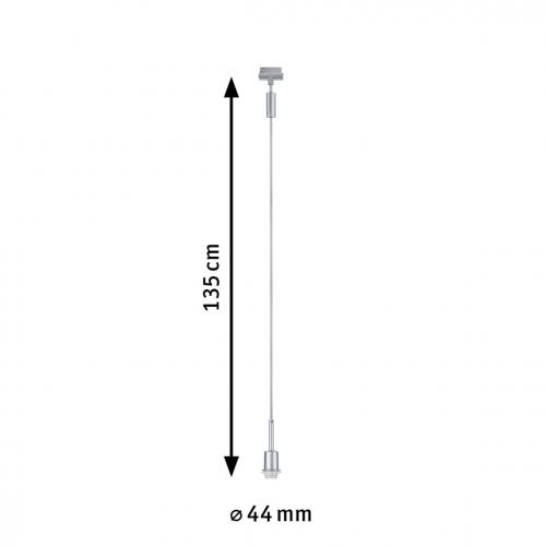 PAULMANN - URail Pendants DecoSystems E14 max. 20W dimmable 230V Chrome matt 96969