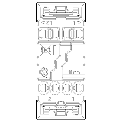 VIMAR - 1P 10AX Axial reversing switch white, lightable - 30012A.B