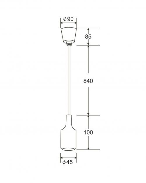 ACA LIGHTING - Пендел  acrylic & silicon  SUTP102B