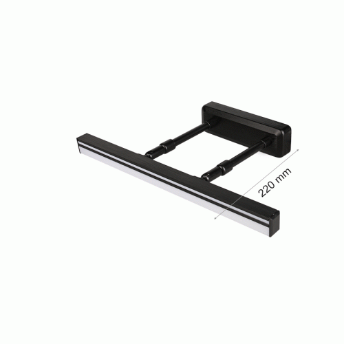 2R - LED WALL LIGHT BLACK 14W 6782 WITH SWITCH