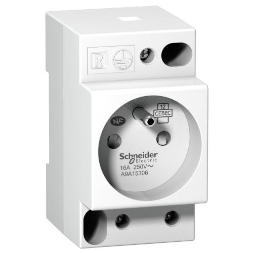 SCHNEIDER ELECTRIC - DIN socket french standard Acti 9 iPC 16Α  A9A15306