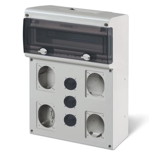 SCAME - Block IP66 SURFACE MOUNTING BLOCK5 14 MOD. 272x414x110mm  632.5520-000