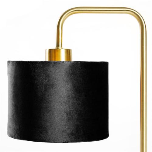 TNL - METAL & VELVET FABRIC TABLE LAMP TNL1008BL