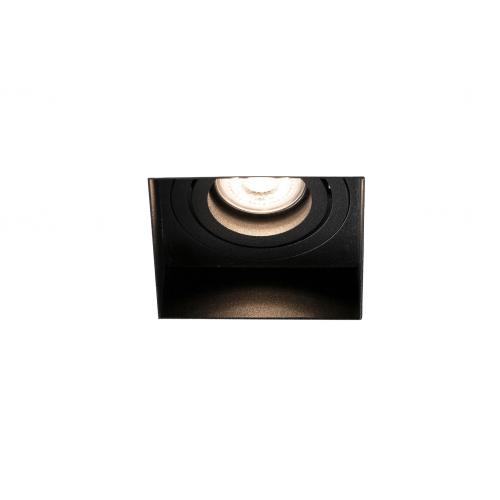 FARO - HYDE Black orientable square recessed lamp without frame Ref.40113