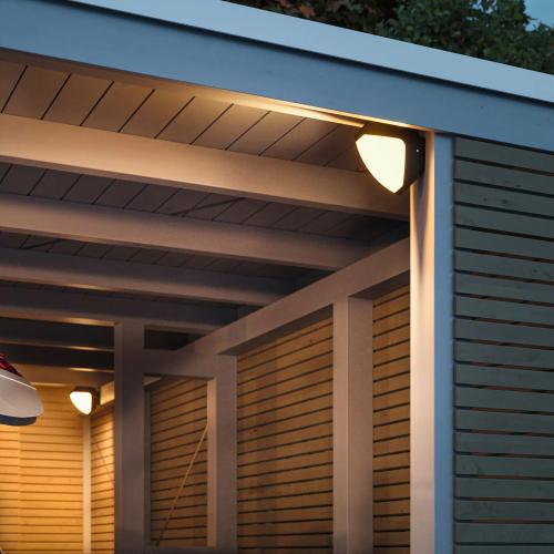 PAULMANN - LED Влагозащитен аплик   94516  LED outdoor wall light Smart Home Zigbee 3.0 Ikosea insect-friendly IP44 50x203mm Tunable Warm