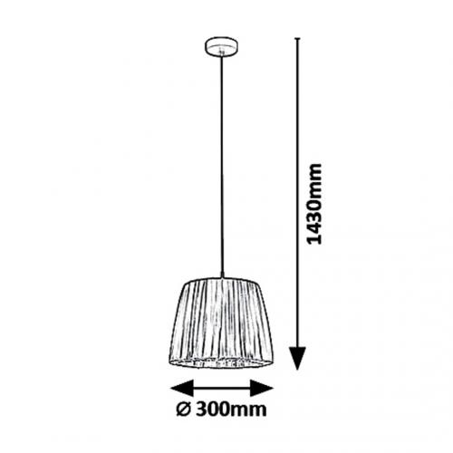 RABALUX - pendant luminaire PIXIE 5457 E27, 1X60W