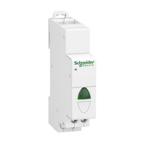 SCHNEIDER ELECTRIC - Single indicator light Acti 9 iIL 110…230Vac green A9E18321