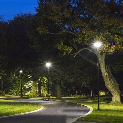 V-TAC - LED Solar Garden Light 10W Motion Sensor IP65 Remote Control Timer Function 4000K SKU: 5152 