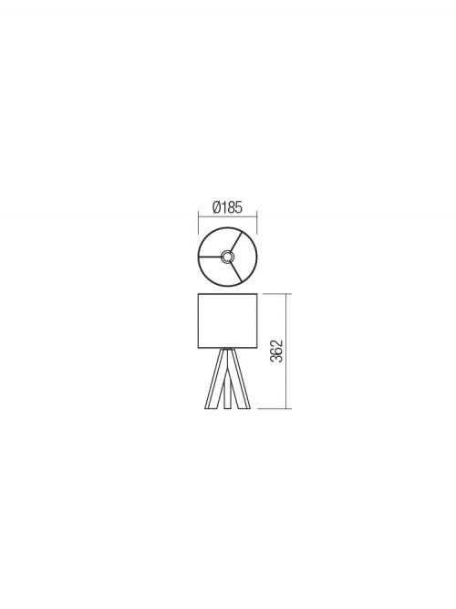 SMARTER - table luminaire  ZIGUA 01-2124  E27, 1 x max. 42W 