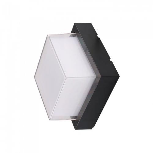 V-TAC - 7W LED Wall Light Black Square 3000K SKU: 218612  VT-831
