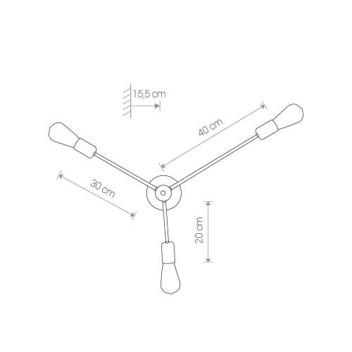 NOWODVORSKI - wall luminaire MILL 9136
