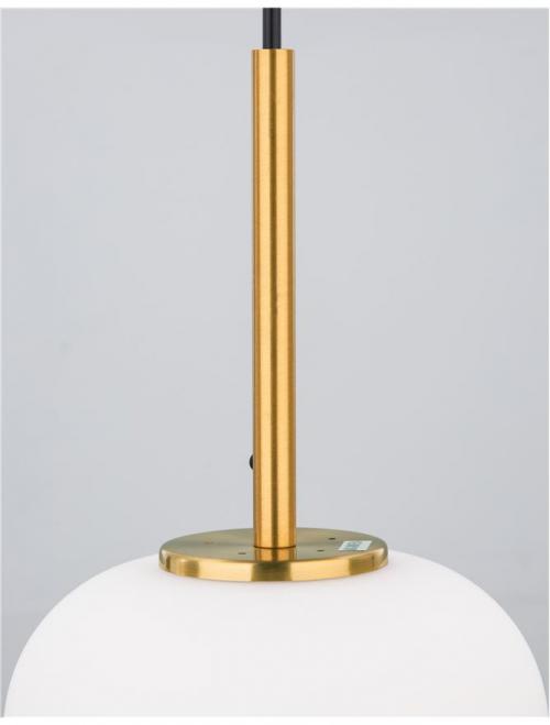 NOVA LUCE - pendant luminaire   LATO 9624065 LED E14 1x5 W, IP20 Bulb Excluded D: 16.5 H1: 20 H2: 120 cm