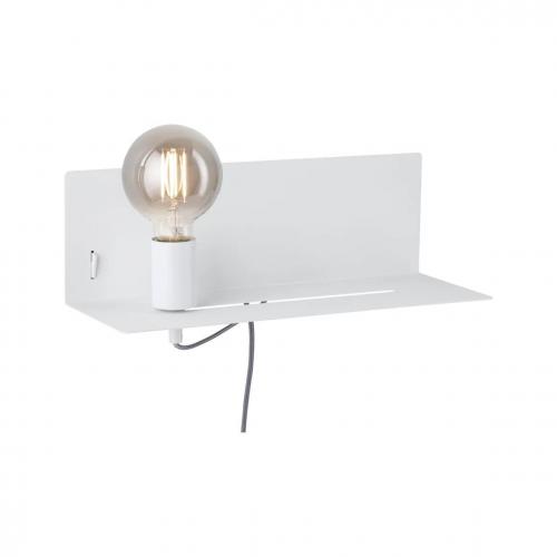 PAULMANN - Аплик с рафт  78915  DEVARA⚡E27⚡230V⚡max. 40W dimmable✴Бял