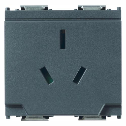 VIMAR - 16261 - 2P+E 10A Australian SICURY-outlet grey