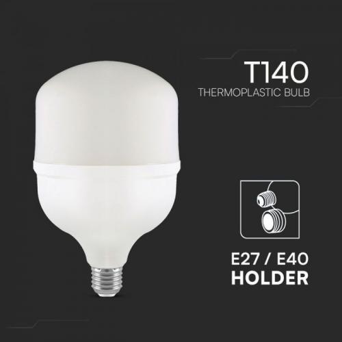 V-TAC - LED Крушка 50W Пластик T140 4000K E27 E40 Ring SKU: 23574