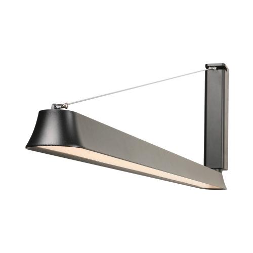 ACA LIGHTING - Влагозащитен аплик  Д:101.3, Ш:6.5, В:31.5 см.   SJ19321  AVELIO ⚡ LED 24W ⚡ 1420LM ⚡ 3000K ⚡ 230V ⚡ IP65 ✴ Черен 