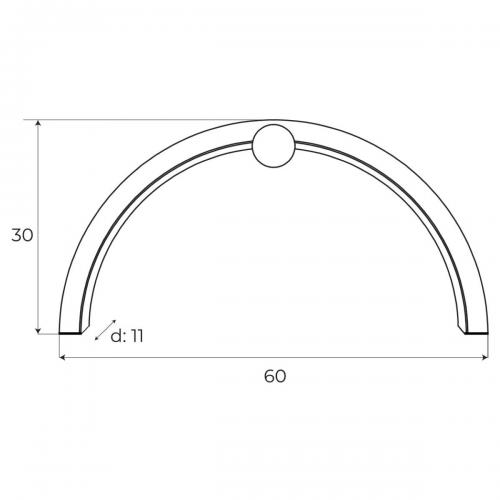 MAXLIGHT - Аплик TRIO ARC W0334,16W LED, 1280 LM, 3000K