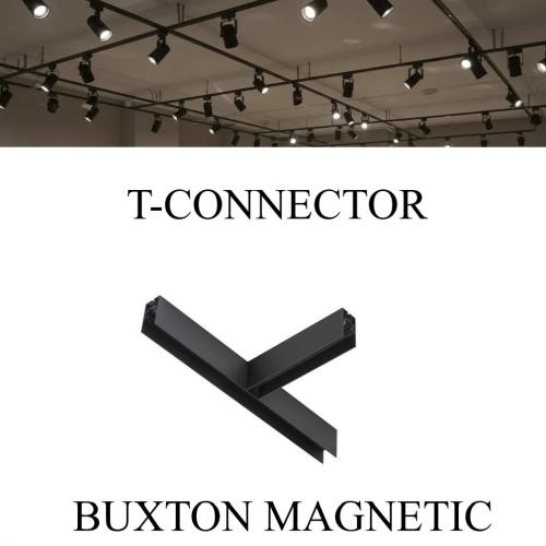 NOVA LUCE - T-CONNECTOR for the magnetic track system  D:54.1, W:29, H:7.5 cm.  9070126  BUXTON MAGNETIC ⚡ For Surface & Suspended Mount ⚡