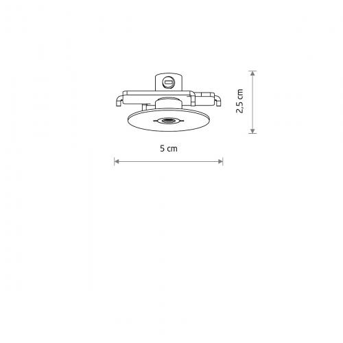 NOWODVORSKI - Ceiling rosette  11184 CAMELEON CANOPY F MINI BLACK • 1 × max 40W • IP20