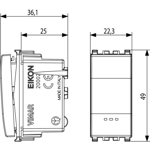 VIMAR - 20002.N - 1P 20AX 1-way switch Next