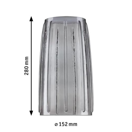 PAULMANN - Абажур за пендел 95352 URail shade Drio 2Easy⏺ 152mm / Опушено стъкло