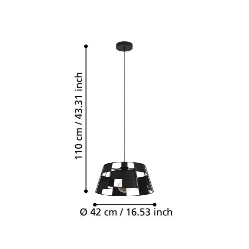 EGLO - Пендел Ø:420mm PONTEFRACT E27 40W - 43892
