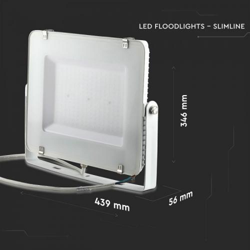 V-TAC - 200W LED Прожектор SAMSUNG Чип Бяла Светлина Бяло Тяло SKU: 421