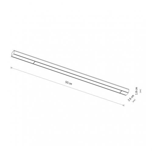 NOWODVORSKI - Line lamp 11308 UT LVM LINE LED 18W,1500 lm,48 V