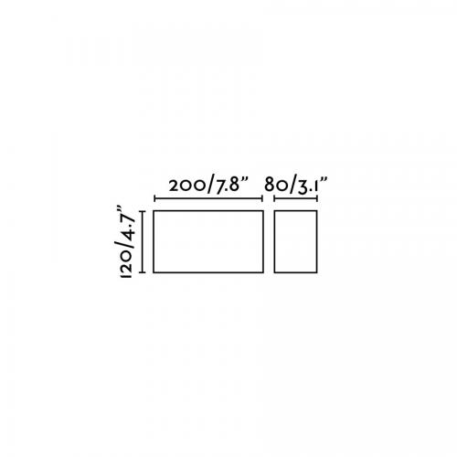 FARO - TANE LED Dark grey wall lamp Ref.72269  IP44