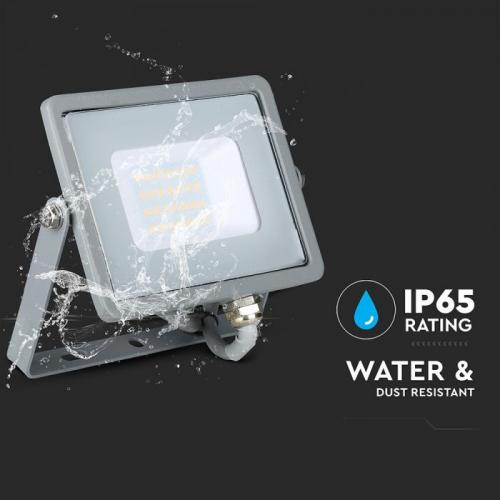 V-TAC - 20W LED Прожектор SAMSUNG Чип SMD Сиво Тяло 3000K SKU: 445